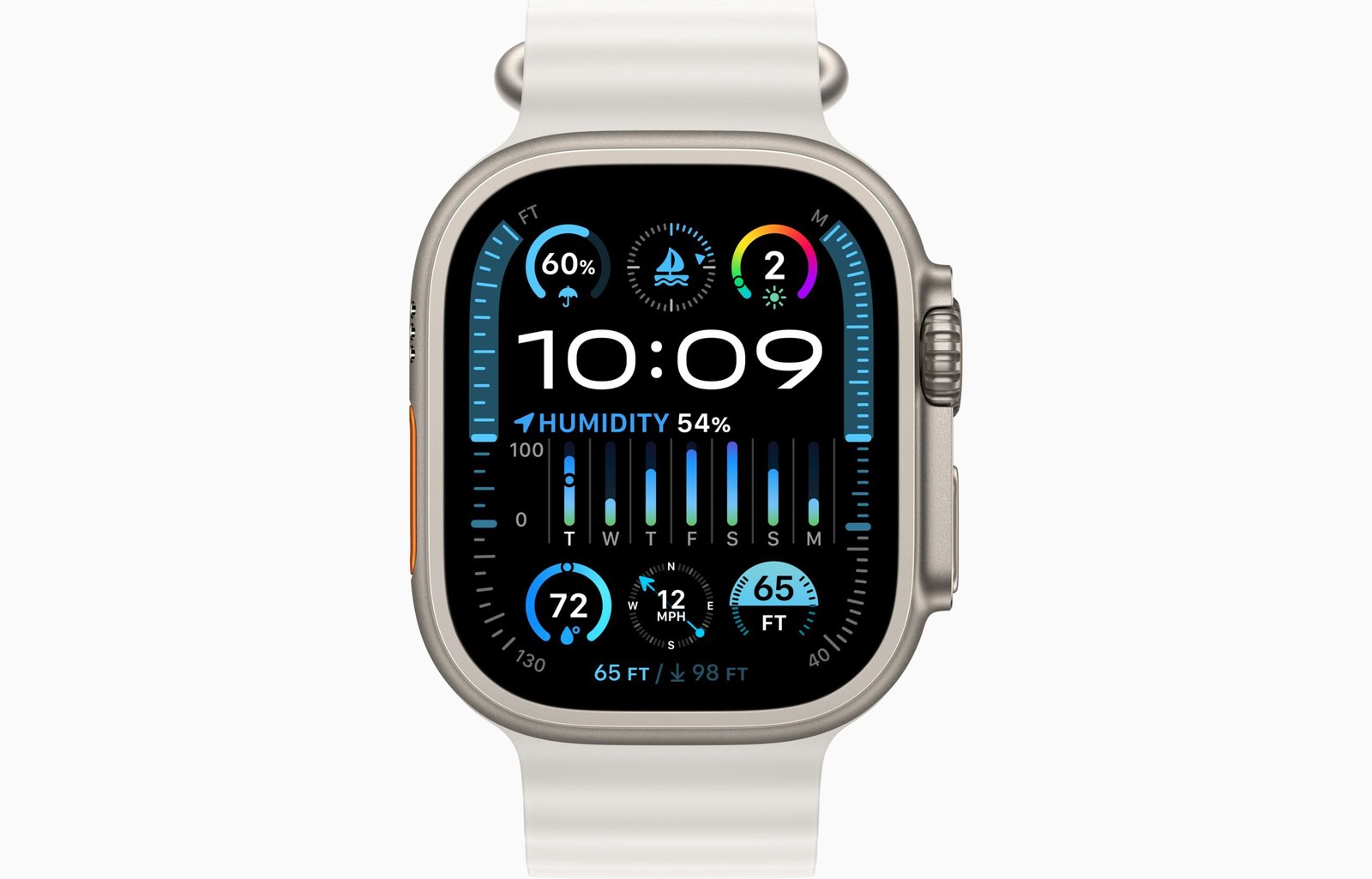 Apple Whatch Ultra White Ocean Band Gouden Importaciones